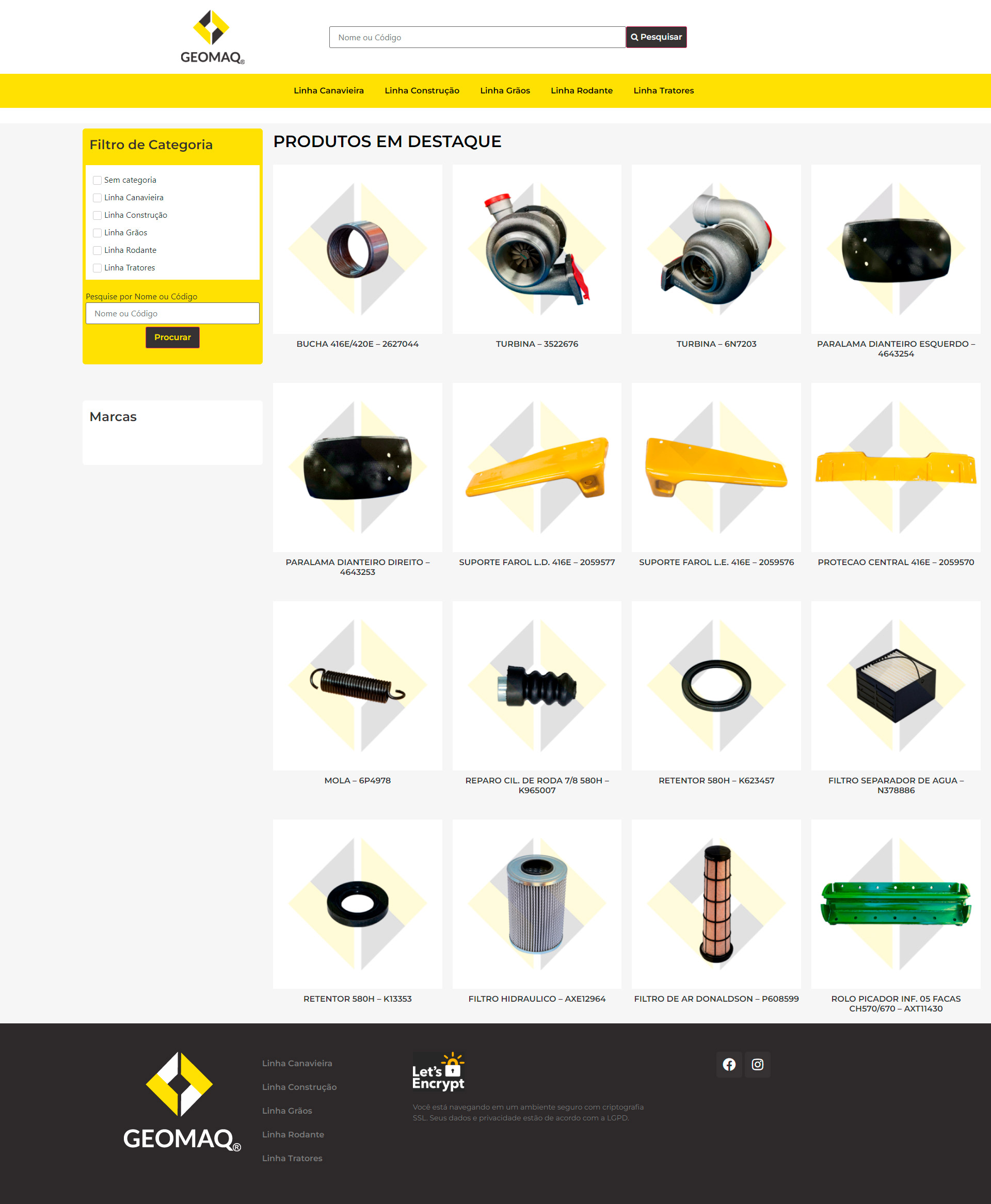Geomaq — Catálogo com +50 mil peças